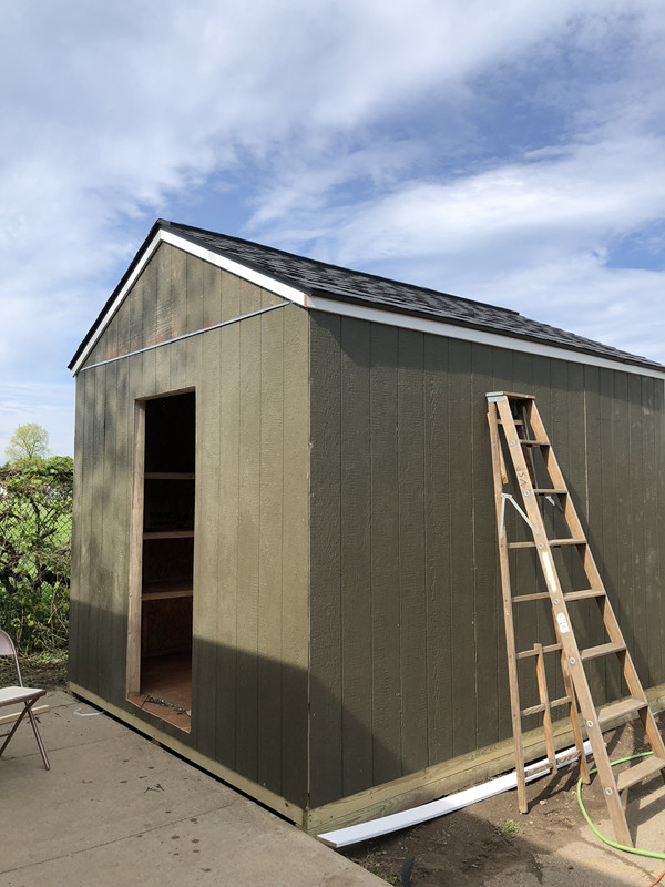 The shed got a roof